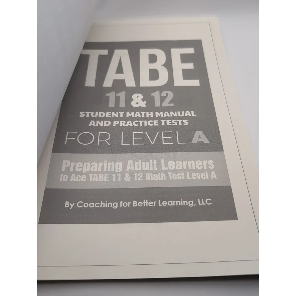 Tabe‎ 11 &12 Math Student Textbooks Ser.: TABE 11 and 12 Student Math Manual and